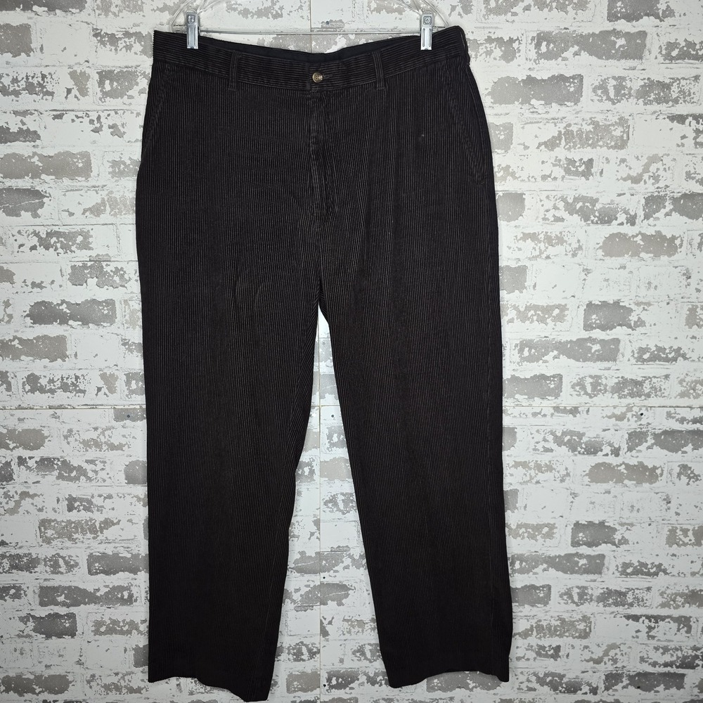Jos A Bank Corduroy Pants Mens 38x31 Brown Executive Collection Straight Leg
